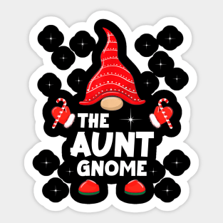 The Aunt Gnome Matching Family Christmas Pajama Sticker